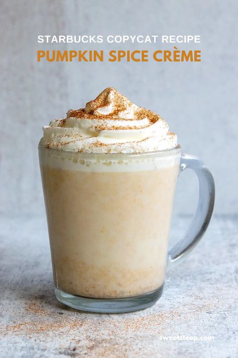 Hot Tea Drinks, Pumpkin Spice Creamer Recipe, Starbucks Frappuccino Recipe, Pumpkin Spice Frappuccino, Pumpkin Spice Drinks, Pumpkin Spice Cream, Steamed Milk, Pumpkin Drinks, Starbucks Pumpkin Spice