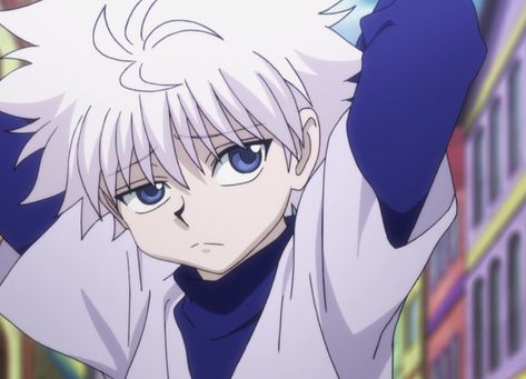 Killua Zoldyck, Pfp Anime, Hunter X Hunter, An Anime, White Hair, Anime Character, Hair, Anime, Blue