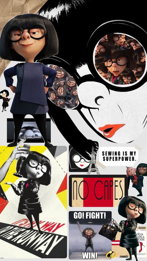 darling🤭 #ednamode #incredibles #collage #moodboard #aesthetic #love #costalgrandma #books Edna Mode Aesthetic Wallpaper, Edna Mode Aesthetic, Rich Aunt, Disney Movies List, Planet Fashion, Collage Moodboard, Edna Mode, Movies List, Moodboard Aesthetic