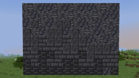 Basalt Texture, Minecraft Wall Ideas, Minecraft Floor Designs, Minecraft Wall Designs, Minecraft Brick, Stone Bricks, Minecraft Wall, Stone Wall Texture, Brick Wall Texture