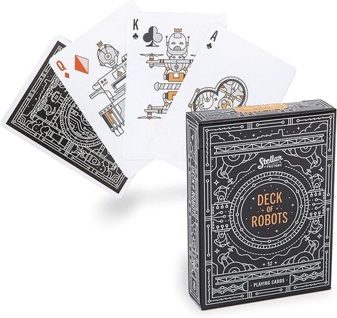 Amazon.com: Stellar Factory Deck of Robots: A Playing Card Deck Featuring Restless Robots : Toys & Games A Playing Card, Playing Card Deck, Card Deck, Playing Card, Deck Of Cards, Toys Games, Playing Cards, Toys