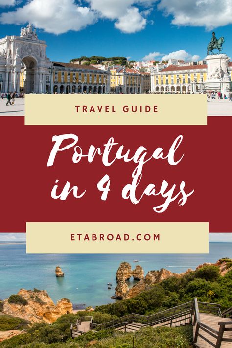 Portugal in 4 days Travel To Spain And Portugal, 4 Days In Spain, Travel In Portugal, Easter Vacation, Europe Trips, Portugal Itinerary, Portugal Trip, 2024 Travel, Travel Portugal