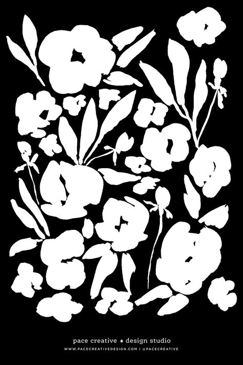 Black And White Graphics Design, Black And White Floral Illustration, Floral Illustrations Black And White, Pattern Design Inspiration Abstract, Flowers Illustration Black And White, Black And White Flower Art, Black And White Packaging, Flower Pattern Black And White, Flowers Graphic Design