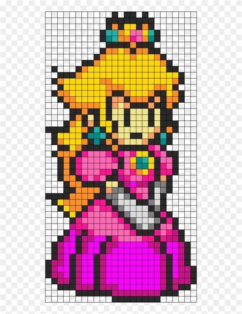 Pixel Art Grid, Hama Beads, Princess Peach, Pixel Art, Minecraft, Stain, Beads, Fictional Characters, Art