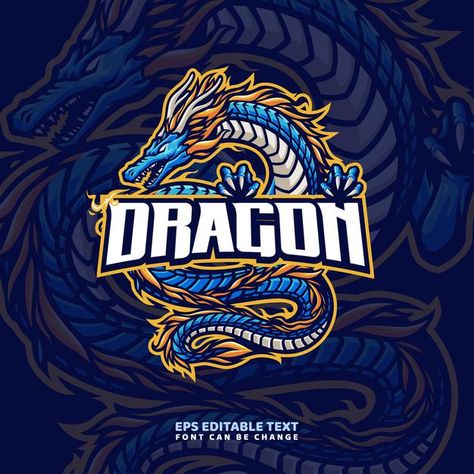 Mascot Design Character, Dragon Logo Design, Mascot Ideas, Dragon Vector, Dragon Mascot, Logo Dragon, Logo Gaming, Dragon Logo, Logo Youtube