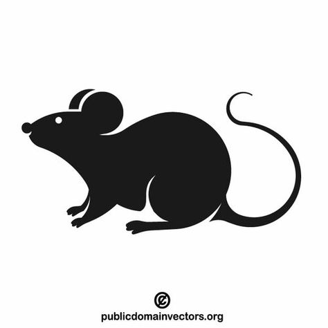 PublicDomainVectors.org-Mouse Rat Outline, Mouse Running Drawing, Rat Svg Free, Rat Silhouette Printable, Mouse Vector, Animal Tattoos For Women, Copyright Free Images, Nature Designs, Free For Commercial Use