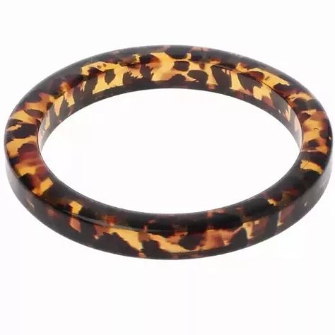 Tortoise Shell Bracelet, Acrylic Bracelet, Resin Bracelet, Resin Bangles, Trendy Bracelets, Bangles Making, Vintage Bangles, Brown Leopard, Bracelet Collection