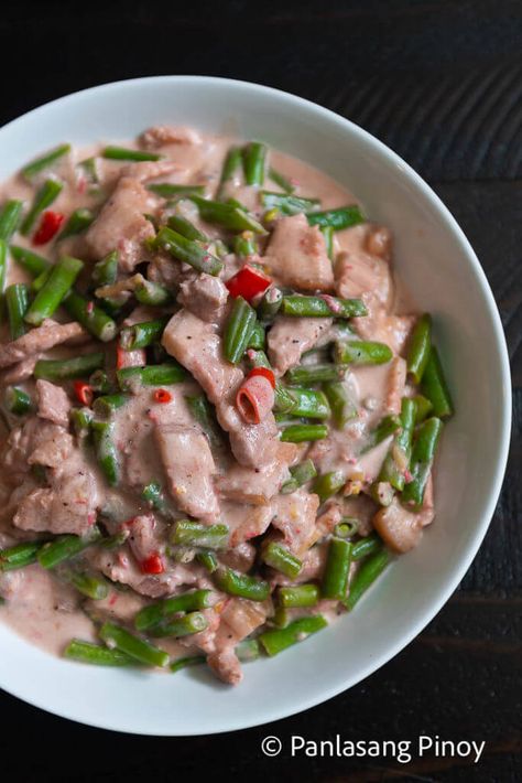 Filipino Lunch, Bicol Express Recipe, Bagoong Alamang, Phillipino Food, Bicol Express, Panlasang Pinoy Recipe, Easy Filipino Recipes, Philippine Cuisine, Vacation Food