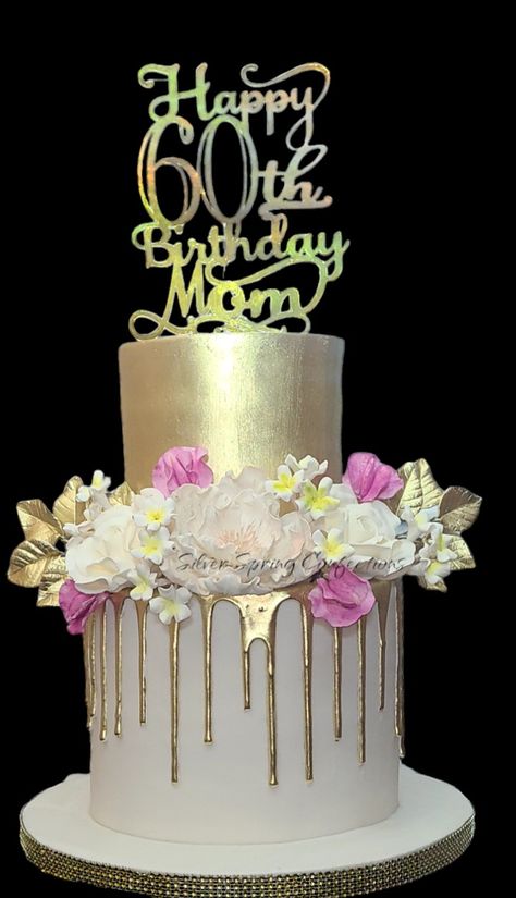 65 Th Birthday Cake, 65th Birthday Cake For Women, White And Gold Birthday Cake, Cake For Women Elegant, 65th Birthday Cake, White And Gold Birthday, Birthday Cake For Women Elegant, 65 Birthday Cake, 60th Cake