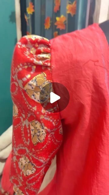 Small Puff Sleeve Blouse Indian, Puff Sleeves Kurti, Puff Sleeve Blouse Indian, Blouse Tutorial, High Puff, Puff Sleeves Blouse, Puff Blouse, Fashion Designing Course, Blouse Indian