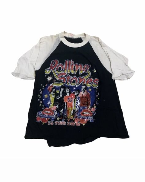 Vintage Vintage rolling stone us tour 1981 raglan band tour tshirt | Grailed Rock T Shirt, Rock T Shirts, Men's Tops, Rolling Stone, Concert Tees, Band Tees, Rolling Stones, Vintage Men, Concert