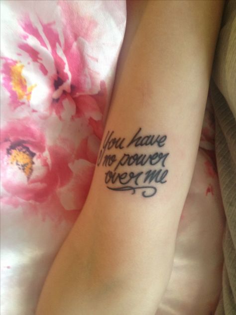 My Labyrinth tattoo "you have no power over me" You Have No Power Over Me Tattoo, Labyrinth Ideas, Labyrinth Quotes, Simple Tattoo With Meaning, Elvis Tattoo, Labyrinth Tattoo, David Bowie Tattoo, Spilled Ink, Awareness Tattoo