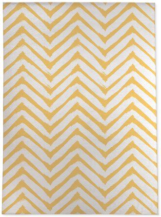 Ebern Designs Kaeo Chevron Yellow Area Rug | Wayfair Chevron Rugs, Office Mat, Yellow Area Rug, Low Pile Carpet, Teal Area Rug, Global Office Furniture, Floor Art, Yellow Area Rugs, Navy Blue Area Rug