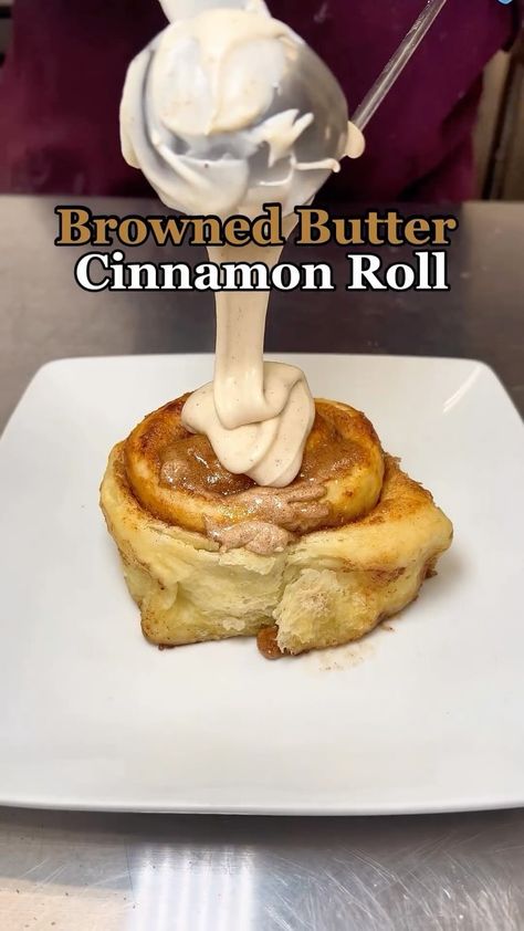 Best Cinnamon Rolls|Austin,TX | Get into the browned butter cinnamon roll 🤤🤎 🎶: @sol.chyld | Instagram Rolls With Cinnamon Butter, Cinnamon Roll Butter, The Ultimate Cinnamon Rolls Cleobuttera, Cinnamon Rolls With Brown Butter Frosting, Browned Butter Cinnamon Rolls, Best Cinnamon Rolls, Austin Tx, Brown Butter, Cinnamon Rolls