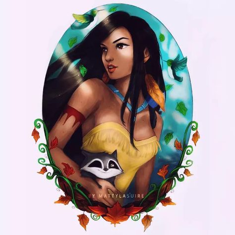 Recolor Gallery Pocahontas Disney, Princess Pocahontas, Princesas Disney Anime, Images Disney, Disney Pocahontas, Twisted Disney, Disney Princess Art, Princess Art, Arte Fantasy