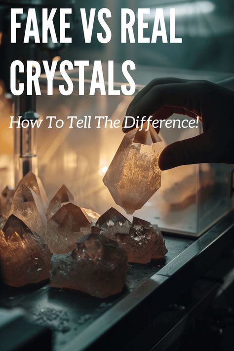 Discover everything about synthetic gemstones, fake crystals vs real, and how to identify synthetic crystals. Perfect guide for enthusiasts who love crystals. Many crystals are fake, like citrine and amethyst. Learn how to know if the crystals you have are real or fake. Natural Stone Jewelry Diy, Fake Crystals, Fake Vs Real, Rock Identification, Love Crystals, Natural Stone Jewelry, Real Stone, Rock Hounding, Lab Created Diamonds