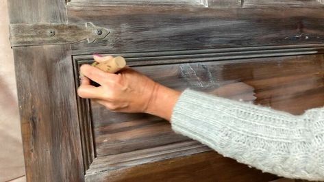 How to Get a Restoration Hardware Finish DIY | Hometalk Restoration Hardware Finish Diy, Rehabbed Furniture, Restoration Hardware Finish, Rustic Wooden Headboard, Restoration Hardware Look, Project Furniture, Refurbishing Furniture, Elegant Fall Wreaths, Diy Privacy Fence