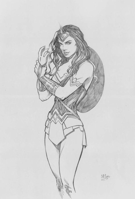 Wonder woman gal gadot style pencil by jefterleite.deviantart.com on @DeviantArt Drawing Ideas People, Gal Gadot Style, Wonder Woman Drawing, Wonder Woman Art, Woman Sketch, Marvel Drawings, Drawing Cartoon Characters, Comic Drawing, Woman Drawing