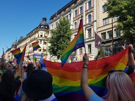 Stockholm Pride Parade 2019 Pride Parade Photography, Pride Festival Aesthetic, Pride Parade Aesthetic, Senior Aesthetic, Festival Aesthetic, Aesthetic London, Gay Pride Parade, Lgbt Love, Pride Parade