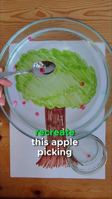 Emily Farrington | Play Coach on Instagram: "Use this floating whiteboard marker trick to create an apple picking activity for your little ones.

This activity is great for supporting;
🪡 Fine motor skills
🎬 Imagination
🔢 Counting

Adult supervision required

#preschoolactivities #learningthroughplay #diytoys #childhoodunplugged #sensoryplayideas #sensoryplaywithwater" Apple Picking Activity, Apple Week, Apple Drawing, Expo Marker, Whiteboard Marker, Tiny Hands, Busy Bees, Preschool Ideas, Apple Picking