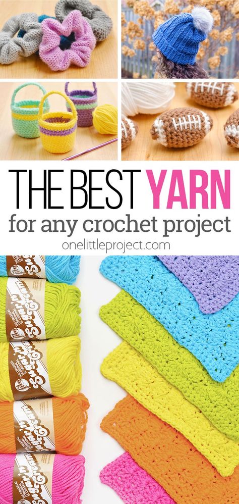 Looking for the best yarn for your next crochet project? Check out our comprehensive buying guide for yarn for crochet! Discover the best types, thicknesses, and materials for every project, whether you're making dishcloths, scrunchies, hats or clothing. Our guide will help you choose the perfect yarn for durability, ease of use, and beautiful results. Best Yarns For Crochet, Crochet With Wool Yarn, Different Types Of Yarn For Crochet, Types Of Wool For Crochet, Where To Buy Crochet Yarn, How To Take Care Of Crochet Products, Best Selling Crochet Items Knitting & Tools, How To Price Crochet Items To Sell, Acrylic Yarn Projects