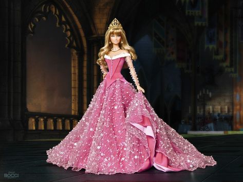 Aurora Sleeping Beauty Dress, Disney Princess Barbies, Sleeping Beauty Dress, Disney Aurora, Disney Barbie Dolls, Disney Princess Aurora, Aurora Dress, Barbie Disney, Disney Doll