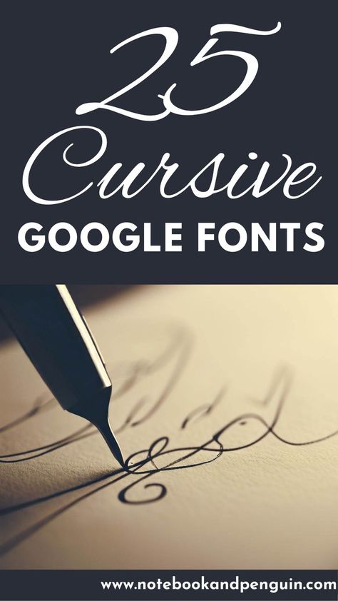 Here you will find a collection of beautiful handwriting fonts that you will find the Google Fonts library. Each font looks like cursive handwriting and can be used in any design where you want to add a touch of elegance and style. Perfect as wedding fonts. Cursive Google Fonts, Nice Writing Fonts, Writing Styles Fonts, Pretty Fonts Alphabet, Beautiful Handwriting Fonts, Cursive Fonts Handwritten, Cursive Handwriting Fonts, Best Cursive Fonts, Elegant Cursive Fonts