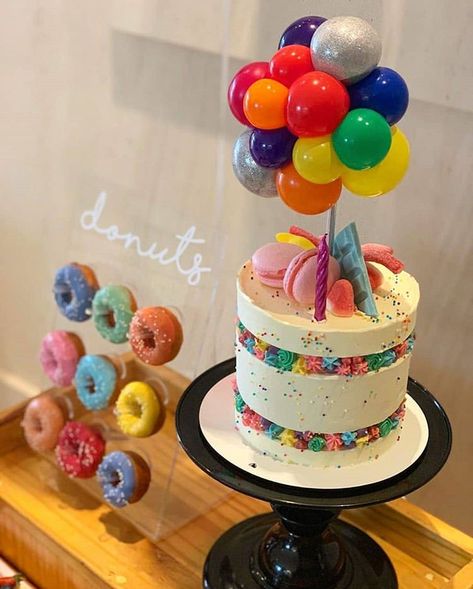 Pride Birthday, Simple Birthday Party, Sprinkle Party, Balloon Cake, Simple Birthday Cake, Boy Birthday Cake, Cakes For Boys, Tag Your Friends, Photo Photo