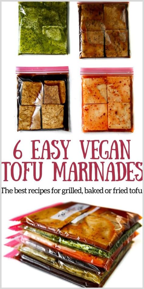 Tofu Marinade, Marinated Tofu, Vegan Tofu, Tofu Dishes, Hidden Veggies, Vegan Sauces, Tasty Vegetarian Recipes, Vigan, Plant Based Eating