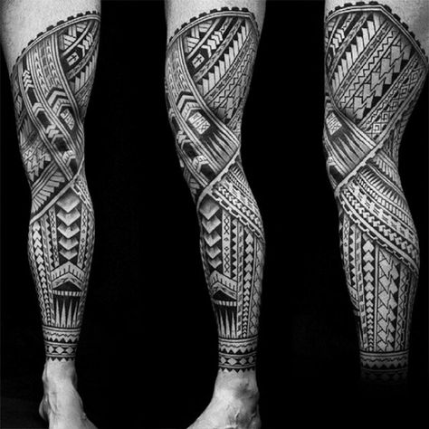 Tattoo Maori Perna, Indigenous Tattoo, Polynesian Leg Tattoo, Polynesian Tattoo Sleeve, Leg Tats, Tato Maori, Tattoo Pierna, Tattoo Guide, Best Leg Tattoos