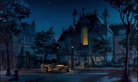 Aristocats Background Art, Disney Movie Landscapes, Aristocats House, Disney Background Art, Old Disney Aesthetic, Old Disney Movies, Disney Backgrounds, The Aristocats, Disney Background