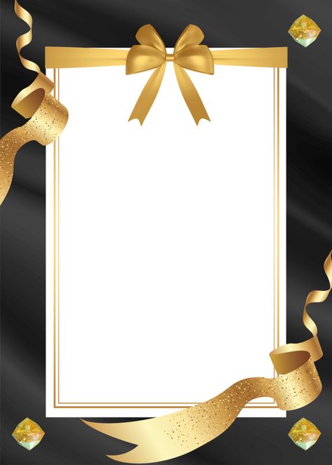 Pearl Invitations, Invitation Ribbon, Business Events Invitation, Ribbon Background, Black And Gold Invitations, Bow Invitation, Ribbon Invitation, Business Invitation, Gold Card