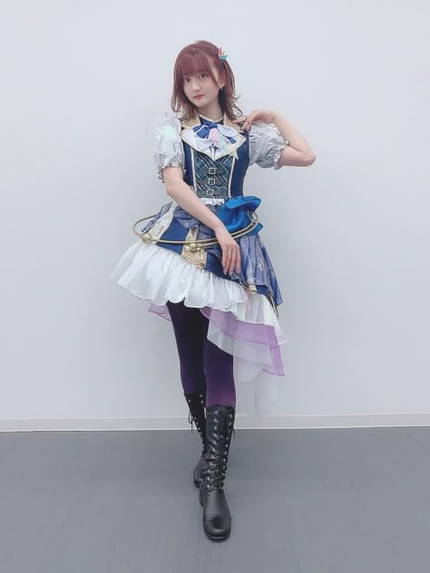 Idol Outfit Japanese, Japanese Idols Outfits, Blue Idol Outfit, Jpop Idols Outfit, J Pop Idol Outfits, J Idol Outfit, Jpop Idols Outfits Stage, J Pop Outfits, Jpop Idol Outfit