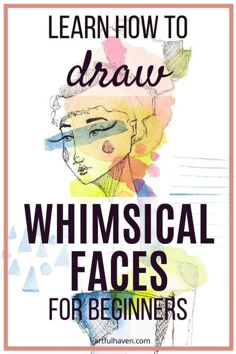 Whimsical Faces, Whimsical Art Journal, Whimsy Art, Whimsical Art Paintings, People Drawing, Adults Coloring, Art Journal Tutorial, Easy Acrylic Painting, Drawing Tutorial Face