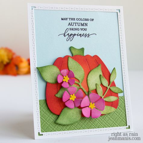 Autumn Greetings Autumn Greetings, Fox Card, Black Pumpkin, Joy Of The Lord, Elizabeth Craft Designs, Elizabeth Craft, Penny Black, Vibrant Flower, Autumn Theme