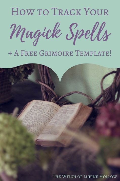 How to Track Your Magick Spells + A Free Grimoire Template! | The Witch of Lupine Hollow Tarot Card Artwork, Grimoire Pages, Which Witch, Spirit Communication, Traditional Witchcraft, Witchcraft Books, Folk Magic, Grimoire Book, Magick Spells