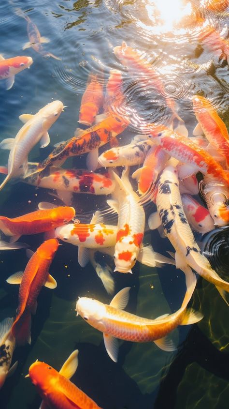 Koi fish animal carp underwater. | Free Photo - rawpixel Koi Fish Photography, Koi Aesthetic, Iphone Wallpaper Summer, Fish Animal, Wallpaper Summer, Summer Fishing, Wallpaper Iphone Summer, Color Pencil Drawing, Color Pencil