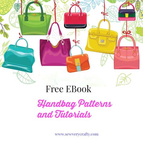 Handbag Patterns and Tutorials: Free EBook I am a handbag addict.  I love to create and make handbags.  I have been sewing on and off for most of my life but Leather Bags Handmade Pattern, Handbag Patterns Free, Doll Clothes Tutorial, Handbag Sewing, Leather Handbag Patterns, Sewing Caddy, How To Make Leather, Handbag Sewing Patterns, Big Handbags