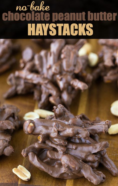 A roundup of delicious chocolate recipes, like these Chocolate Peanut Butter Haystacks - Splendry #chocolate #chocolaterecipes #dessert #peanutbutter #chocolatehaystack #dessertroundup Chocolate Peanut Butter Haystacks, Peanut Butter Haystacks Recipe, Chow Mein Noodle Cookies, Peanut Butter Haystacks, Chocolate Haystacks, Haystacks Recipe, Chow Mein, Peanut Butter Chips, Homemade Candies