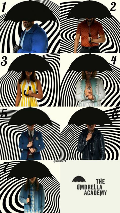 Family Poster, Umbrella Academy, Movie Poster, Umbrella, Black