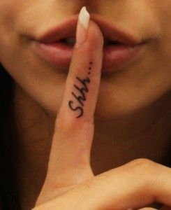 5 Business Secrets You Probably Never Thought Of Shhh Tattoo, Stop Talking, Tattoo Quotes, The Secret, Tattoos, Celebrities