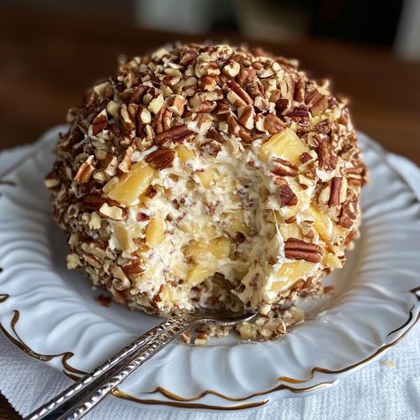 Pineapple Pecan Cheese Ball – Full Recipe Pioneer Woman Christmas Tree Cheese Ball, Pineapple Pecan Cheeseball 12 Tomatoes, Caramel Apple Cheeseball, Cheese All With Pineapple, Pecan Cheese Ball Recipes, Cheese Ball Recipes Pinapple, Cheese Ball Recipes Easy Pineapple, Pineapple Pecan Cheese Ball, Heavenly Pineapple Cheese Ball