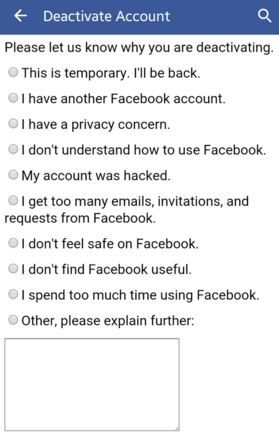 How to deactivate facebook account in android app Deactivate Facebook, How To Use Facebook, Facebook Account, Phone Apps, Latest Technology, Android Apps, Accounting, Technology, Let It Be