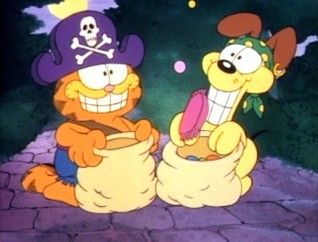 Garfield Pfp Matching, Odie And Garfield, Garfield And Odie Matching Pfp, Garfield Matching Pfp, Garfield Thanksgiving, Kay Core, Garfield Pictures, Garfield Cat, Anna Banana