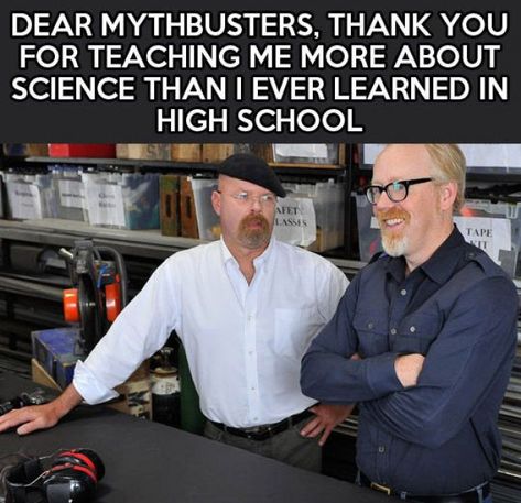 Myth Busters, Myth Busted, Nerd Love, Science Humor, Nerd Life, Science Teacher, Funny Pics, Funny Things, Random Things