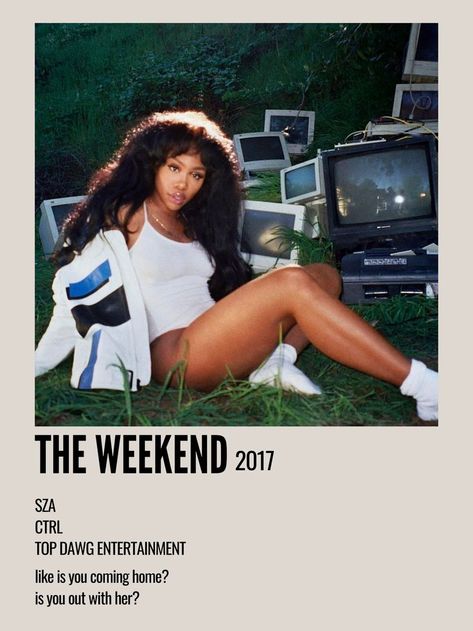 The Weekend Sza, Sza Songs, Aesthetic Polaroid, Music Poster Ideas, Cute Laptop Wallpaper, Music Poster Design, Minimal Aesthetic, Indie Aesthetic, Aesthetic Desktop Wallpaper