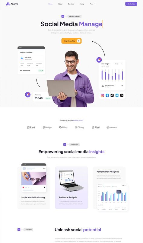 #Web_Design_Categories #Programming_Website_Design #Social_Media_Agency_Website_Design #Social_Media_Management_Website Sass Website Design, Saas Landing Pages, Saas Website Design, Agency Landing Page Design, Programming Website, Emailer Design, Saas Marketing, Agency Landing Page, Marketing Agency Website