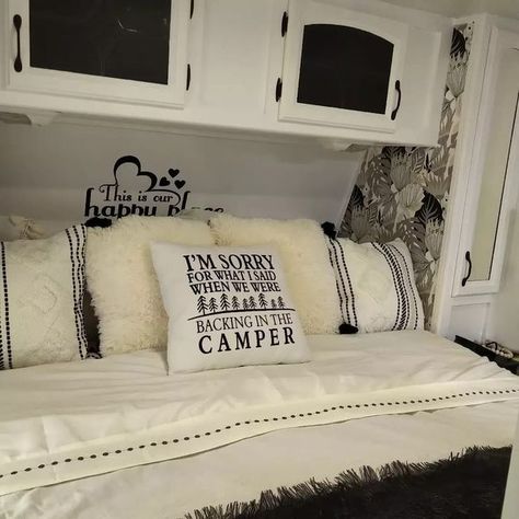 RV DIY, Decor and Renovation Ideas | Facebook Rv Diy, Bedroom Wallpaper Ideas, Rv Bedroom, Diy Rv, Bedroom Wallpaper, Rv Decor, Renovation Ideas, Wallpaper Bedroom, Wallpaper Ideas