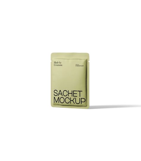 Sachet Mockup V9 Front View | Mockup store | Creatoom Sachet Packaging Design, Sachet Design, Sachet Packaging, Computer Mockup, Creative Fabric, Package Mockup, Device Mockup, Cosmetics Mockup, 3d Mockup