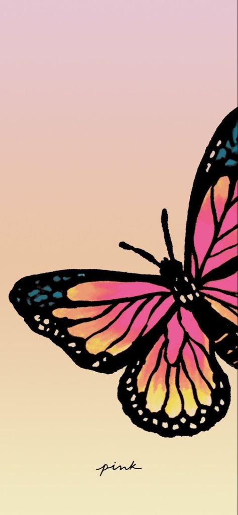 Butterfly Iphone Wallpaper, Pink Nation Wallpaper, Vs Pink Wallpaper, X Wallpaper, Blue Butterfly Wallpaper, Pink Wallpaper Girly, Butterfly Wallpaper Iphone, Girly Wall Art, Pink Nation